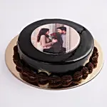 Chocolate Truffle Anniversary Photo Cake Half Kg